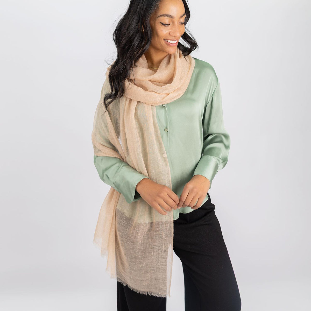 Cashmere Matty Shawl Chai