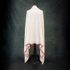 Sozni Hand Embroidered Cashmere Shawl Burgundy Border