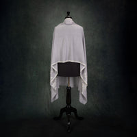 Spring of Kashmir Hand Embroidered Stole Silver