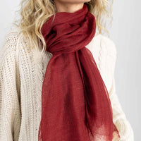 Cashmere Matty Shawl Chianti