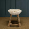 Linen Sheepskin Seat Pad Round 38 cm