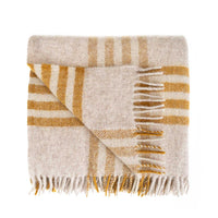 Pure New Wool Blanket Mustard