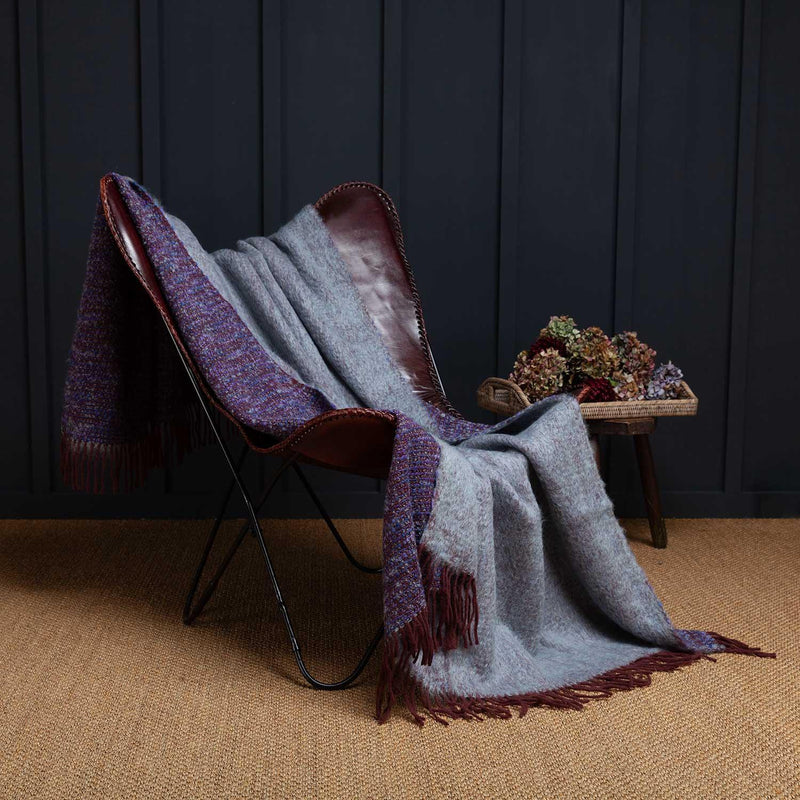 Jewel Mohair Blanket Winter Sky