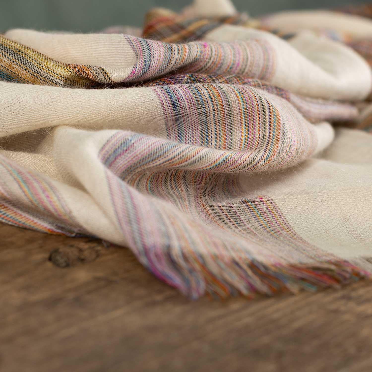 Handwoven Music Series 'Rainbow Stole'