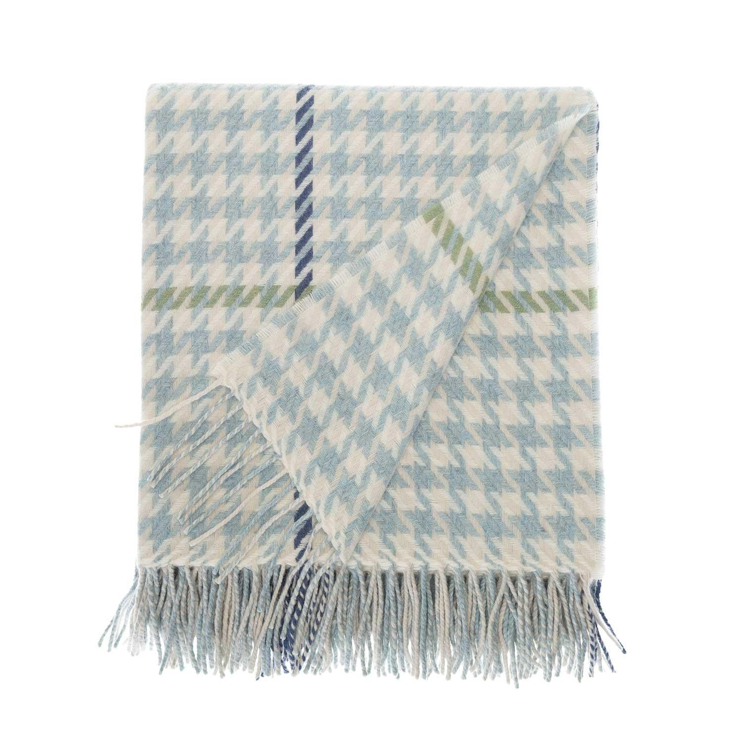 Glenmore Houndstooth Throw Opal