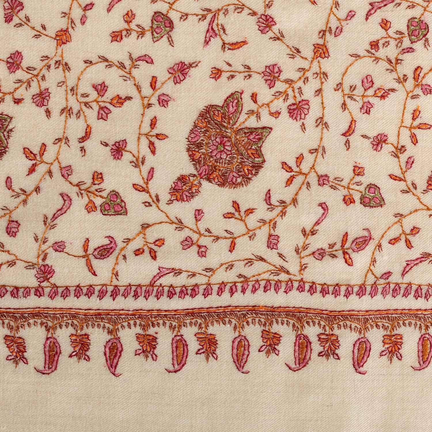 Hand Embroidered Jamawar Shawl Mutmeen