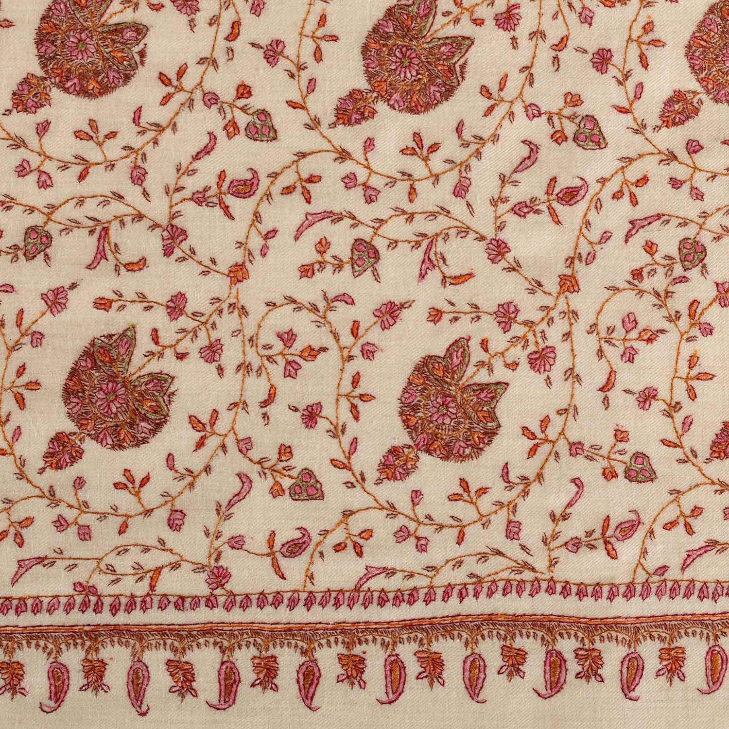 Hand Embroidered Jamawar Shawl Mutmeen