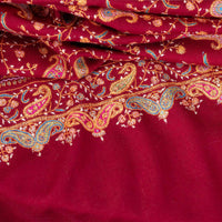 Embroidered Cashmere Pashmina 'Kashmir Bride Ambika'
