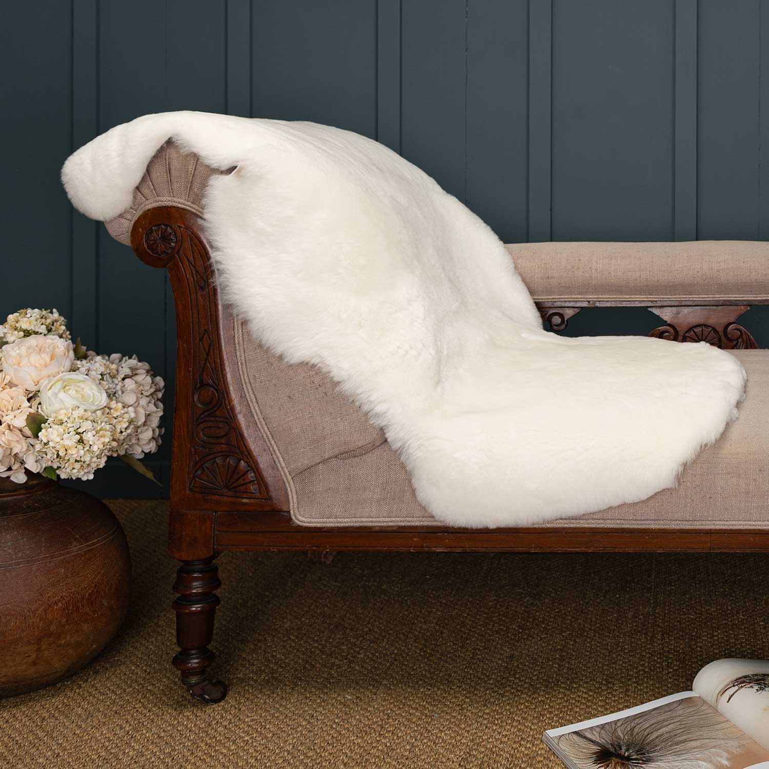 Natural White Baby Sheepskin