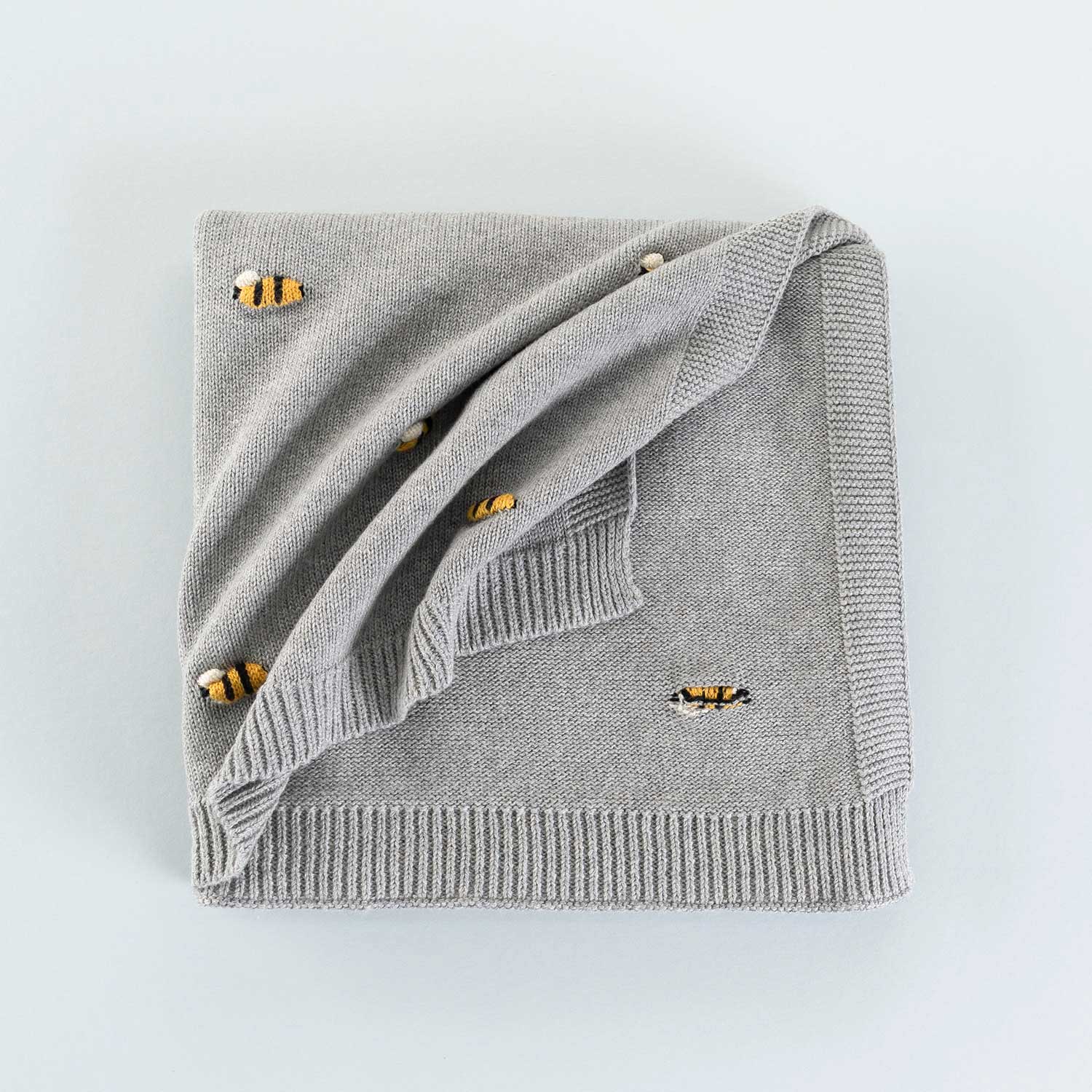 Organic Cotton Bee Baby Blanket