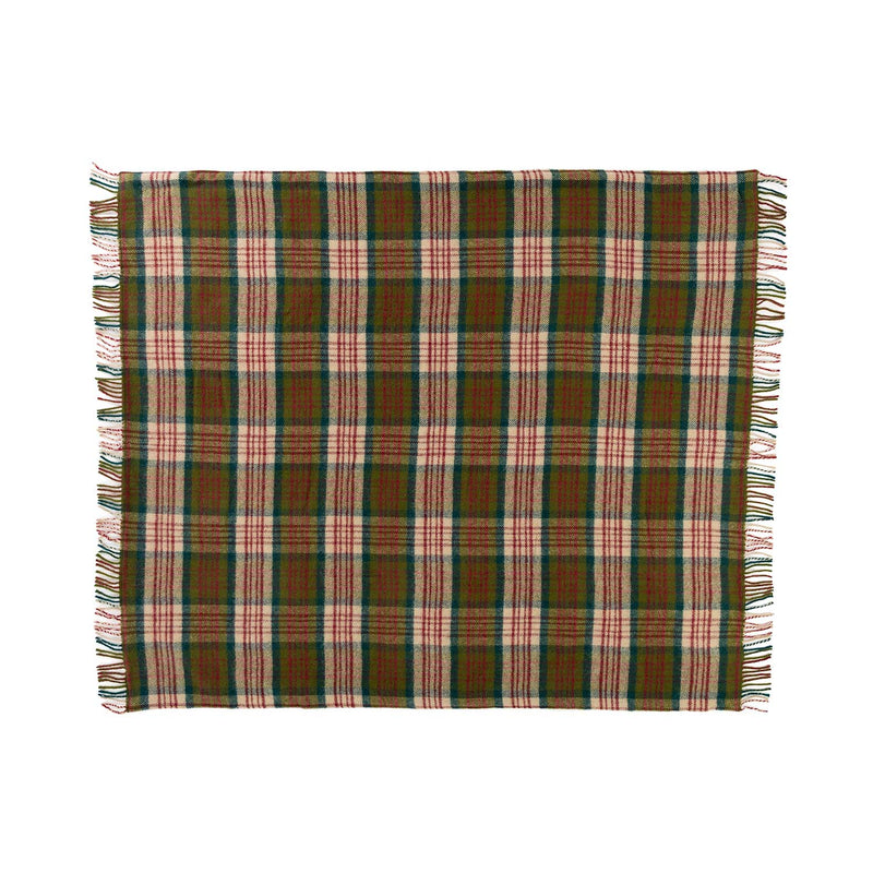 Picnic Blanket Berry Tartan
