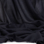 Lightweight Fine Wool Shawl Black