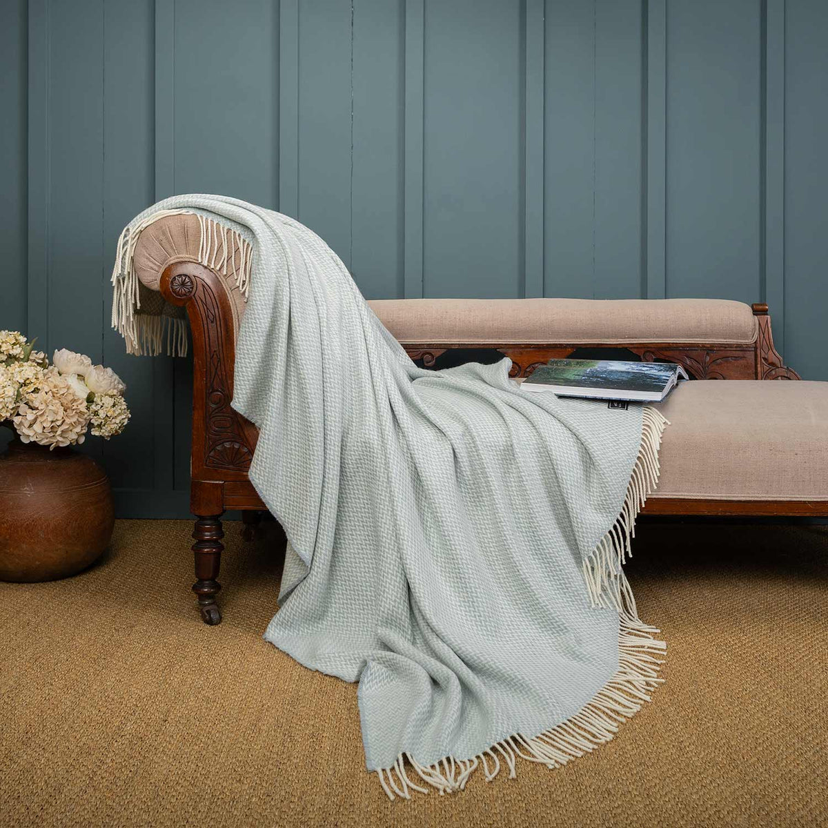 Balmoral Throw Blue Mist