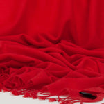 Luxury Pashmina Shawl Bright Red