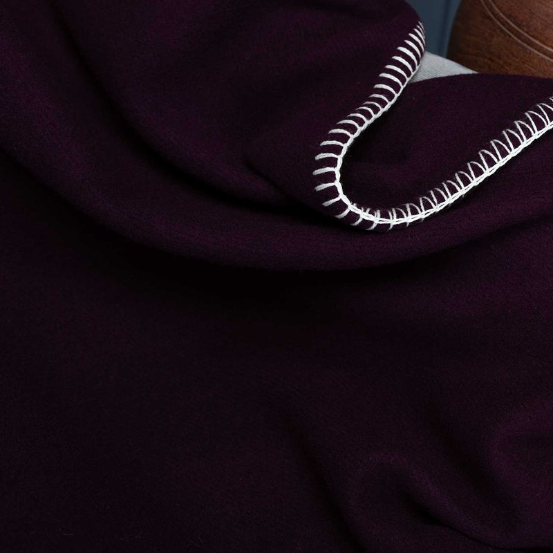 Cadiz Merino Blanket Blackcurrant