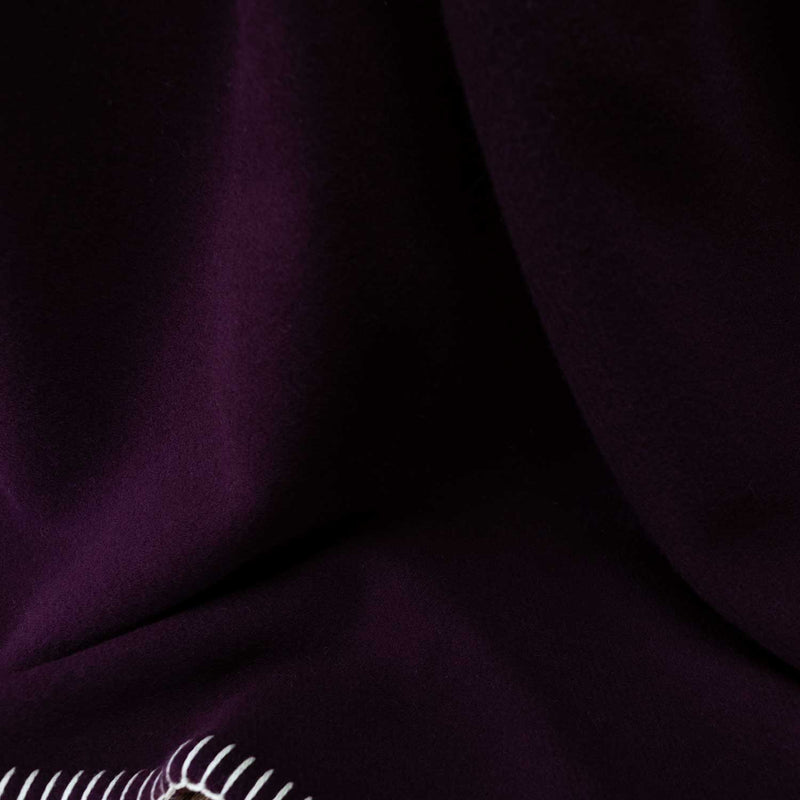 Cadiz Merino Blanket Blackcurrant