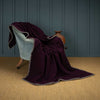 Cadiz Merino Blanket Blackcurrant