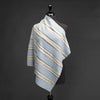 Cashmere Square Neck Scarf Light Blue (Sample)