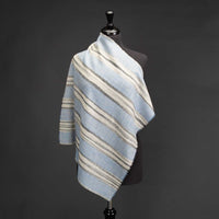 Cashmere Square Neck Scarf Light Blue (Sample)
