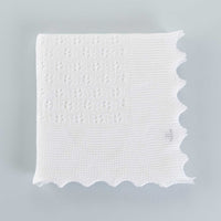 Cotton Christening Shawl White