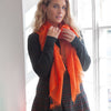 Diaphanous Pashmina Orange