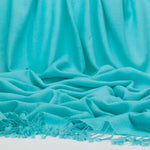 Luxury Pashmina Shawl Aqua