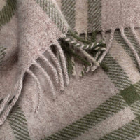 Pure New Wool Blanket Olive