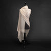 Cashmere Diamond Weave Ring Shawl Oyster (Sample)