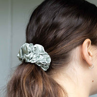 Silk Scrunchie Duck Egg