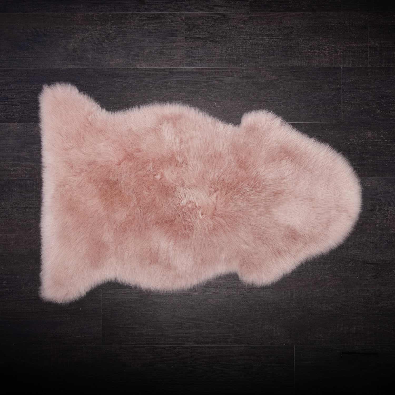 Rose Peach Dyed Mohair Sheepskin Coat