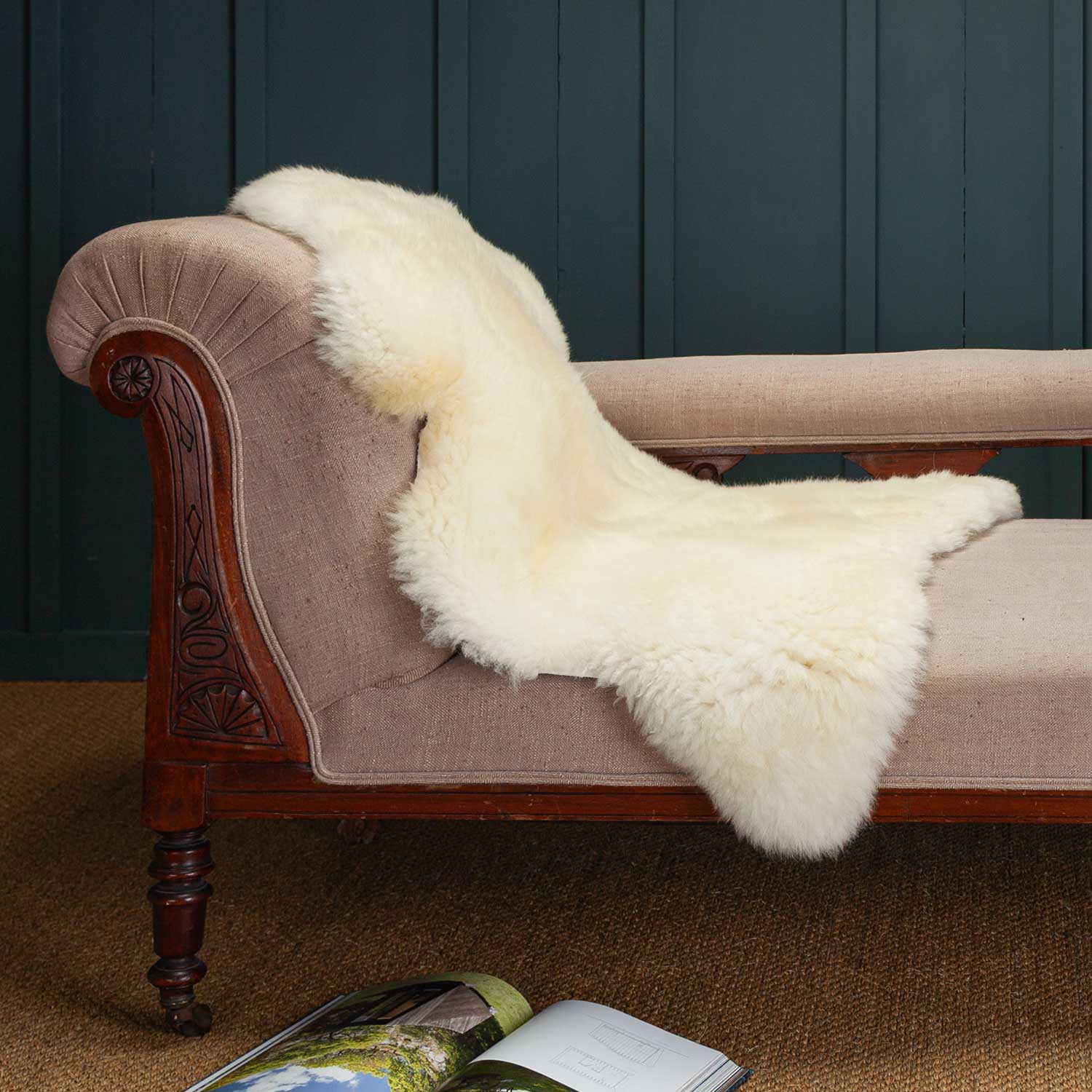 Economy Sheepskin Pet Bed Dog or Cat The Wool Company