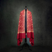Embroidered Cashmere Pashmina 'Kashmir Bride Ambika'