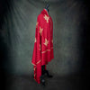 Hand Embroidered Sozni Shawl 'The Fire God'