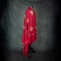 Hand Embroidered Sozni Shawl 'The Fire God'