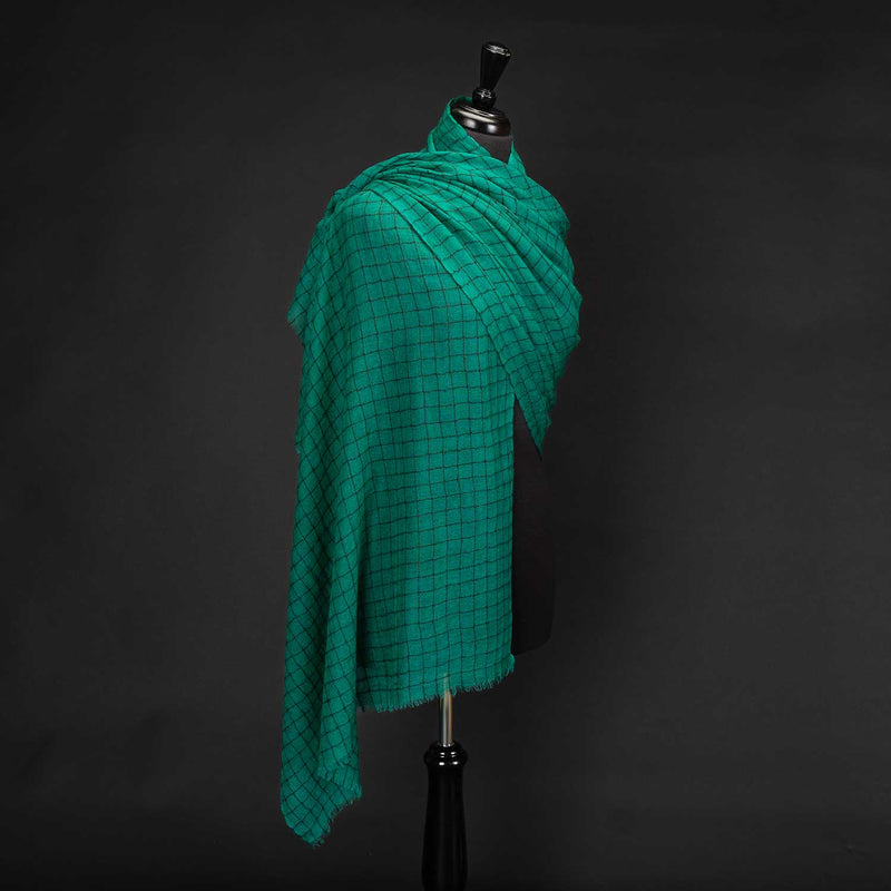 Cashmere Ultrafine Shawl Emerald (Sample)