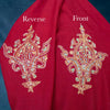 Hand Embroidered Sozni Shawl 'The Fire God'