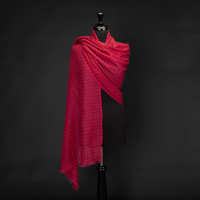 Cashmere Ultrafine Shawl Fuchsia (Sample)