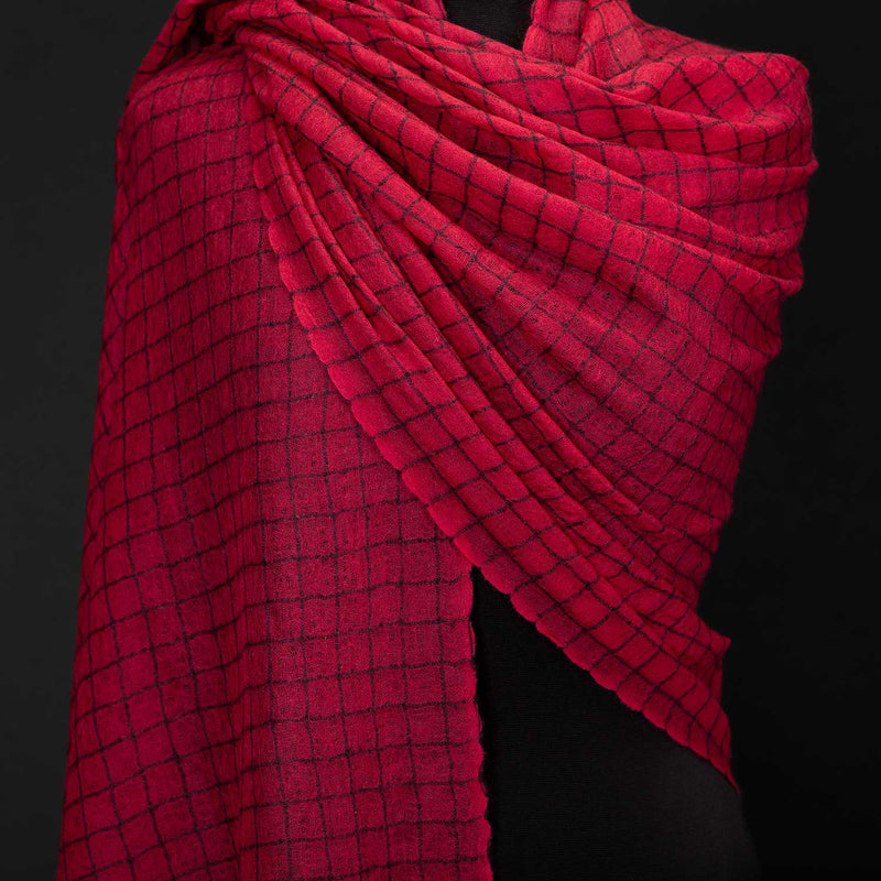 Cashmere Ultrafine Shawl Fuchsia (Sample)