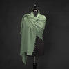 Knitted Cashmere Shawl Sage Green (Sample)