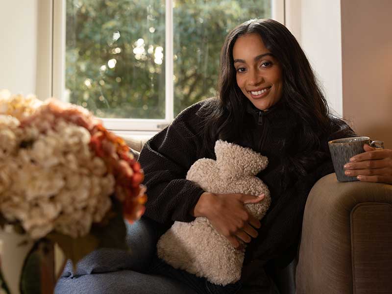 Sheepskin Hot Water Bottle Linen