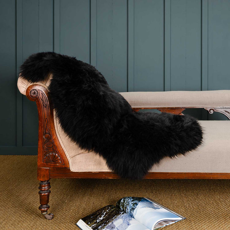 Jet Black Sheepskin