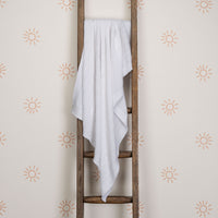 White 100% Cotton Knitted Baby Blanket