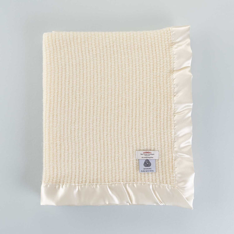 Wool Cellular Baby Blanket