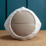 Small Curly White Sheepskin Beanbag