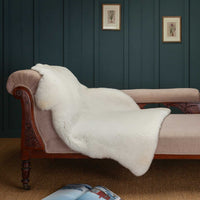 Exclusive Sheepskin Throw Natural White