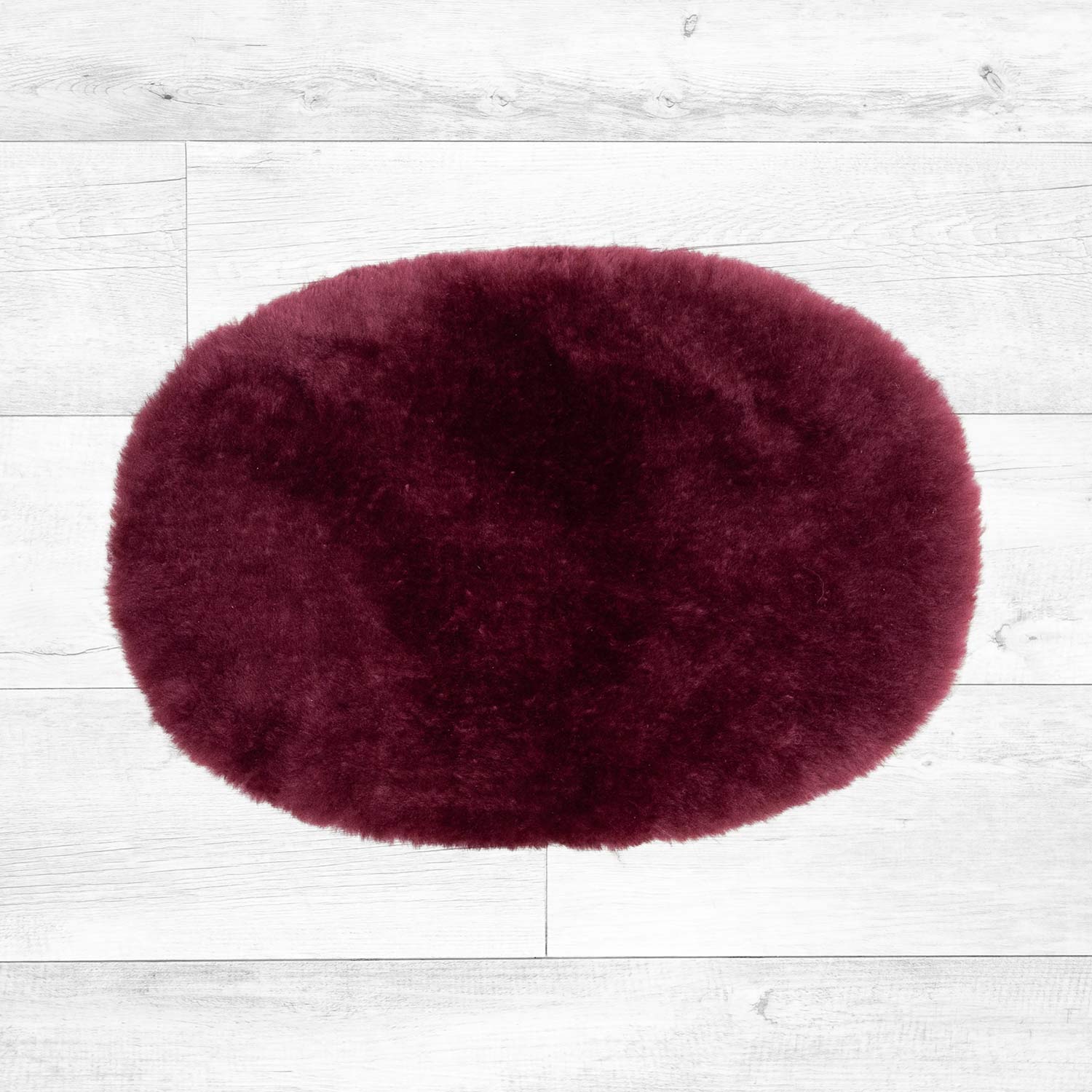 Luxury Oval Sheepskin Pet Bed