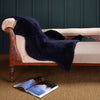 Exclusive Sheepskin Throw Midnight Blue