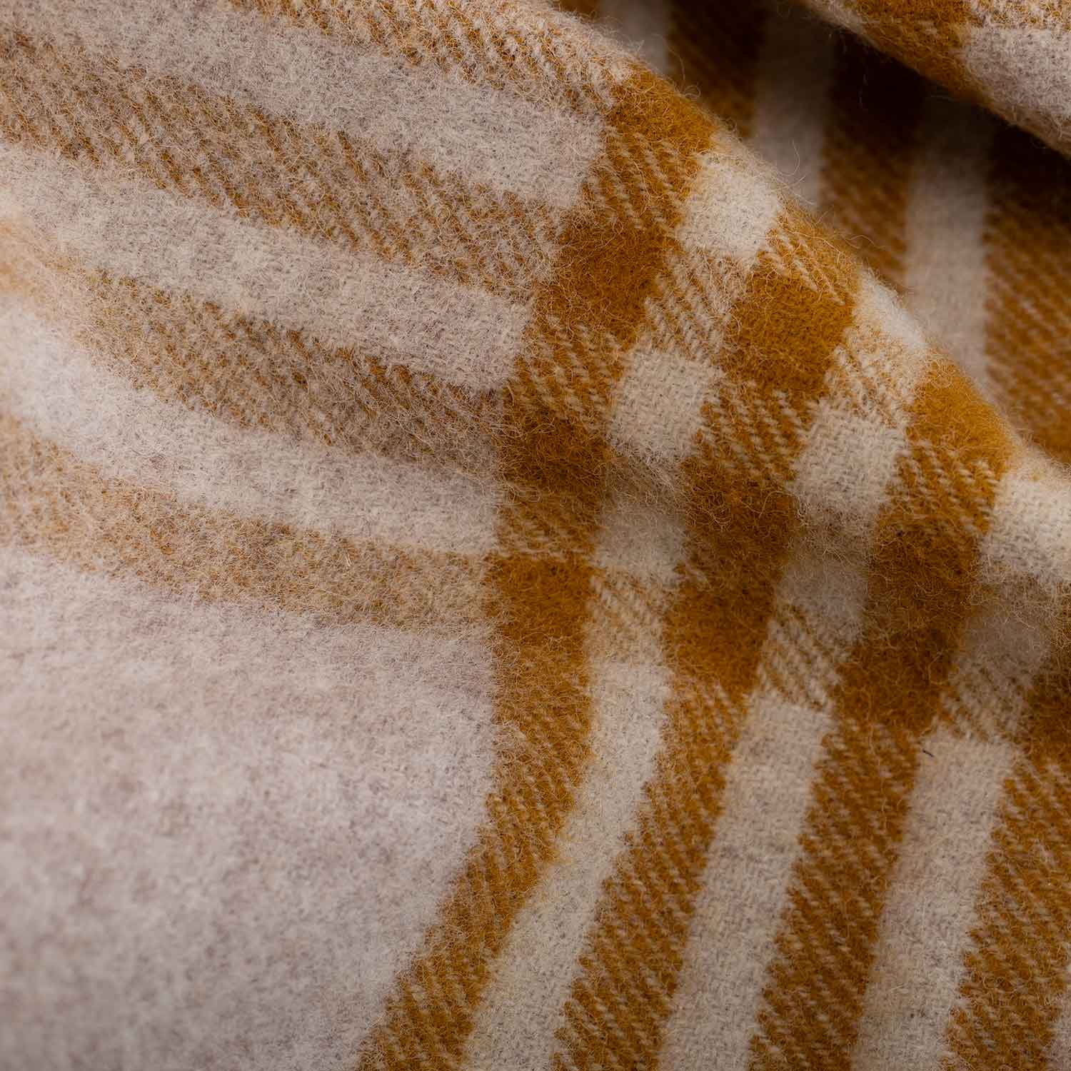 Pure New Wool Blanket Mustard
