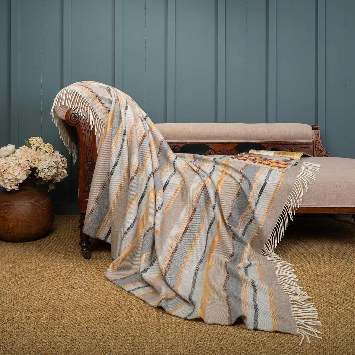 Highland Throw Cloudberry