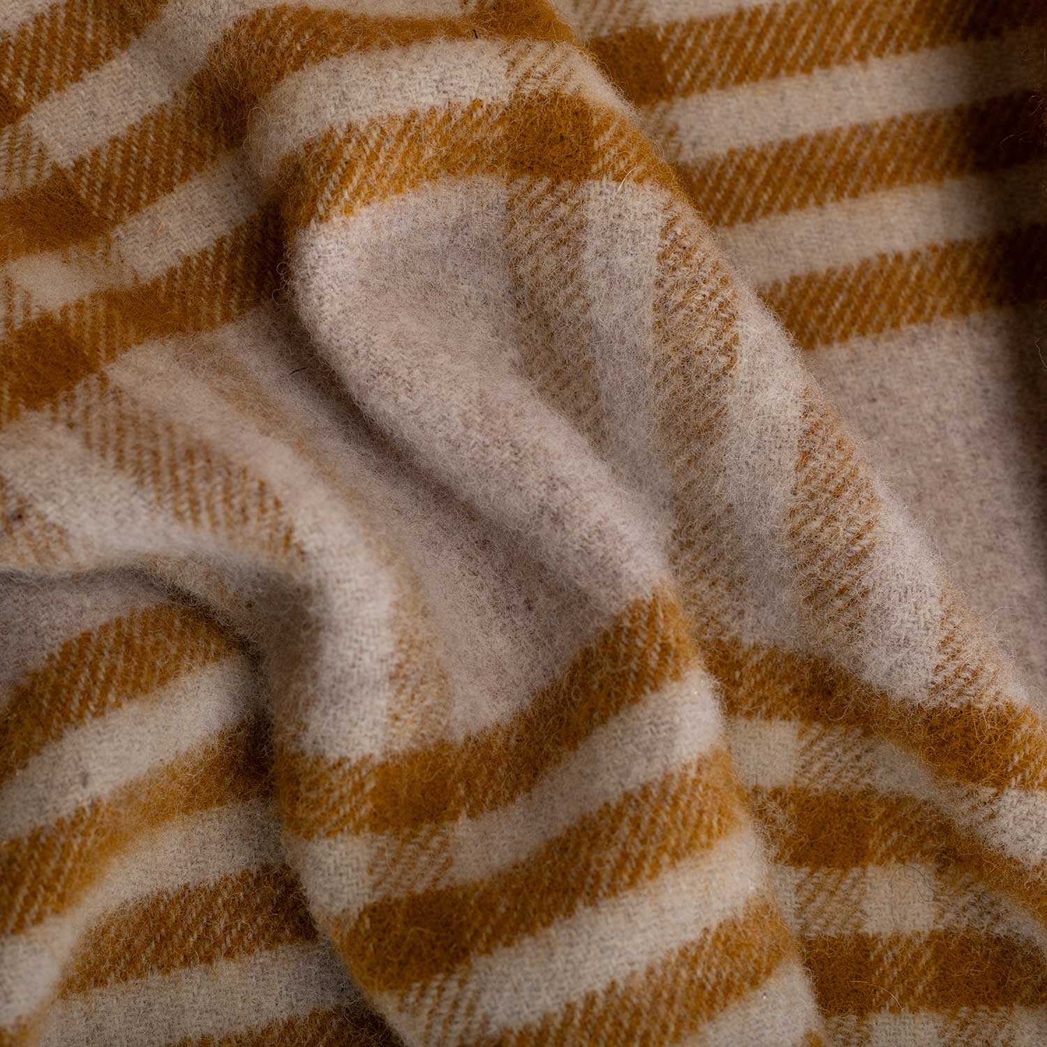 Pure New Wool Blanket Mustard